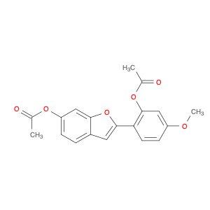 6-Benzofuranol, 2-[2-(acetyloxy)-4-methoxyphenyl]-, 6-acetate