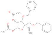 L-lyxo-Hex-5-enofuranose, 5,6-dideoxy-4-C-[(phenylmethoxy)methyl]-3-O-(phenylmethyl)-, 1,2-diace...