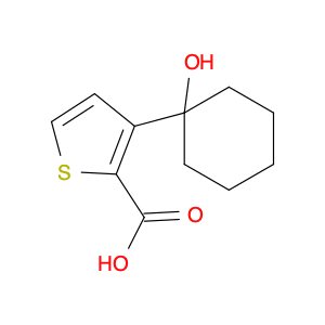 2-Thiophenecarboxylic acid, 3-(1-hydroxycyclohexyl)-