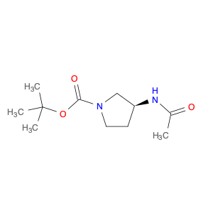 1-Pyrrolidinecarboxylic acid, 3-(acetylamino)-, 1,1-dimethylethyl ester, (3S)-