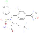 Pentanamide, 2-[[(4-chlorophenyl)sulfonyl][[2-fluoro-4-(1,2,4-oxadiazol-3-yl)phenyl]methyl]amino...