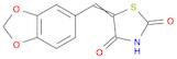 2,4-Thiazolidinedione, 5-(1,3-benzodioxol-5-ylmethylene)-