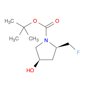 1-Pyrrolidinecarboxylic acid, 2-(fluoromethyl)-4-hydroxy-, 1,1-dimethylethyl ester, (2R-cis)- (9CI)