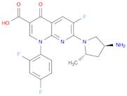 1,8-Naphthyridine-3-carboxylic acid, 7-(4-amino-2-methyl-1-pyrrolidinyl)-1-(2,4-difluorophenyl)-6-…