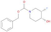 1-Piperidinecarboxylic acid, 3-fluoro-4-hydroxy-, phenylmethyl ester, (3S,4R)-