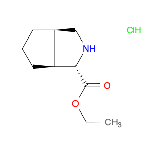 Cyclopenta[c]pyrrole-1-carboxylic acid, octahydro-, ethyl ester, hydrochloride (1:1), (1S,3aR,6aS)-