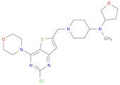 4-Piperidinamine, 1-[[2-chloro-4-(4-morpholinyl)thieno[3,2-d]pyrimidin-6-yl]methyl]-N-methyl-N-(te…