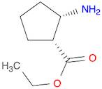 Cyclopentanecarboxylic acid, 2-amino-, ethyl ester, (1R,2S)-rel-