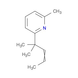 Pyridine, 2-(1,1-dimethylbutenyl)-6-methyl- (9CI)