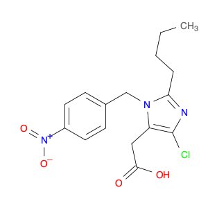 1H-Imidazole-5-acetic acid, 2-butyl-4-chloro-1-[(4-nitrophenyl)methyl]-