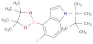 1H-Indole, 1-[(1,1-diMethylethyl)diMethylsilyl]-5-fluoro-4-(4,4,5,5-tetraMethyl-1,3,2-dioxaborol...