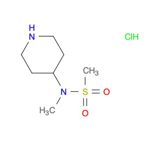 Methanesulfonamide, N-methyl-N-4-piperidinyl-, hydrochloride (1:1)