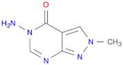 4H-Pyrazolo[3,4-d]pyrimidin-4-one, 5-amino-2,5-dihydro-2-methyl-