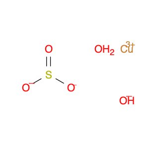 Copper hydroxide sulfite (Cu2(OH)2(SO3)), monohydrate (9CI)