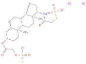 Thiosulfuric acid (H2S2O3), S-[2-oxo-2-[[(3β,5α,17β)-17-[[(sulfothio)acetyl]amino]androstan-3-yl...