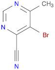 4-Pyrimidinecarbonitrile, 5-bromo-6-methyl-