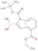 1H-Indole-1,4-dicarboxylic acid, 2-borono-, 1-(1,1-dimethylethyl) 4-ethyl ester