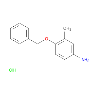 Benzenamine, 3-methyl-4-(phenylmethoxy)-, hydrochloride (1:1)