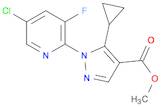 1H-Pyrazole-4-carboxylic acid, 1-(5-chloro-3-fluoro-2-pyridinyl)-5-cyclopropyl-, methyl ester