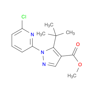 1H-Pyrazole-4-carboxylic acid, 1-(6-chloro-2-pyridinyl)-5-(1,1-dimethylethyl)-, methyl ester