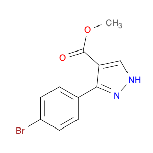 1H-Pyrazole-4-carboxylic acid, 3-(4-bromophenyl)-, methyl ester