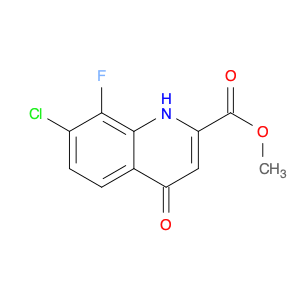 2-Quinolinecarboxylic acid, 7-chloro-8-fluoro-1,4-dihydro-4-oxo-, methyl ester