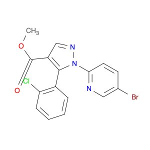 Methyl 1-(5-bromopyridin-2-yl)-5-(2-chlorophenyl)pyrazole-4-carboxylate