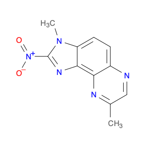 3H-Imidazo[4,5-f]quinoxaline, 3,8-dimethyl-2-nitro-