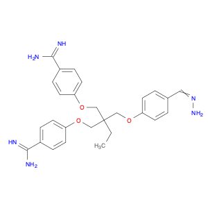 Benzenecarboximidamide, 4,4'-[[2-[[4-(aminoiminomethyl)phenoxy]methyl]-2-ethyl-1,3-propanediyl]bis…