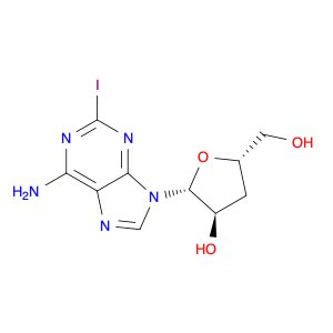 Adenosine, 3'-deoxy-2-iodo-