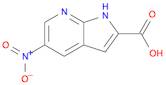 1H-Pyrrolo[2,3-b]pyridine-2-carboxylic acid, 5-nitro-