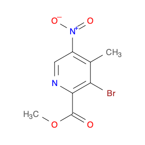 2-Pyridinecarboxylic acid, 3-bromo-4-methyl-5-nitro-, methyl ester