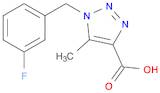 1H-1,2,3-Triazole-4-carboxylic acid, 1-[(3-fluorophenyl)methyl]-5-methyl-