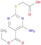 5-Pyrimidinecarboxylic acid, 4-amino-2-[(carboxymethyl)thio]-, 5-ethyl ester