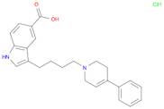 1H-Indole-5-carboxylic acid, 3-[4-(3,6-dihydro-4-phenyl-1(2H)-pyridinyl)butyl]-, hydrochloride (...