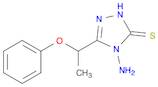 3H-1,2,4-Triazole-3-thione, 4-amino-2,4-dihydro-5-(1-phenoxyethyl)-