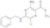 2-Pyrazinecarboxylic acid, 3-amino-6-chloro-5-[(phenylmethyl)amino]-, methyl ester