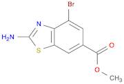 6-Benzothiazolecarboxylic acid, 2-amino-4-bromo-, methyl ester