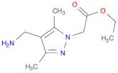 1H-Pyrazole-1-acetic acid, 4-(aminomethyl)-3,5-dimethyl-, ethyl ester