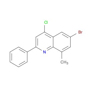 Quinoline, 6-bromo-4-chloro-8-methyl-2-phenyl-