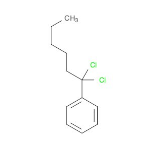 Benzene, (1,1-dichlorohexyl)-