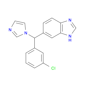 1H-Benzimidazole, 6-[(3-chlorophenyl)-1H-imidazol-1-ylmethyl]-