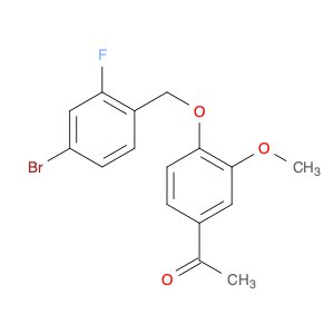 Ethanone, 1-[4-[(4-bromo-2-fluorophenyl)methoxy]-3-methoxyphenyl]-