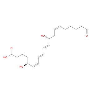 6,8,10,14-Eicosatetraenoic acid, 5,12-dihydroxy-20-oxo-, (5S,6Z,8E,10E,12R,14Z)-
