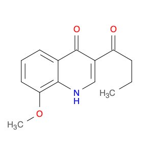 4(1H)-Quinolinone, 8-methoxy-3-(1-oxobutyl)-