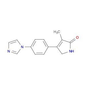 2H-Pyrrol-2-one, 1,5-dihydro-4-[4-(1H-imidazol-1-yl)phenyl]-3-methyl-