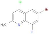 Quinoline, 6-bromo-4-chloro-8-fluoro-2-methyl-