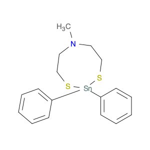 4H-1,3,6,2-Dithiazastannocine, tetrahydro-6-methyl-2,2-diphenyl-