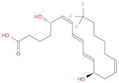 6,8,10,14-Eicosatetraenoic acid, 20,20,20-trifluoro-5,12-dihydroxy-, (5S,6Z,8E,10E,12R,14Z)-