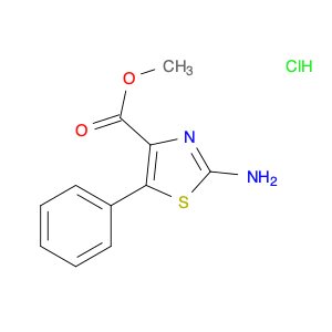 4-Thiazolecarboxylic acid, 2-amino-5-phenyl-, methyl ester, hydrochloride (1:1)